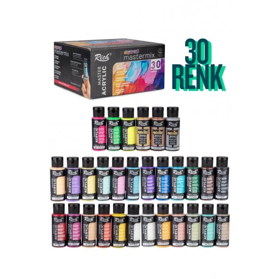MASTERMİX 60 ML SÜPER SET 30 RENK