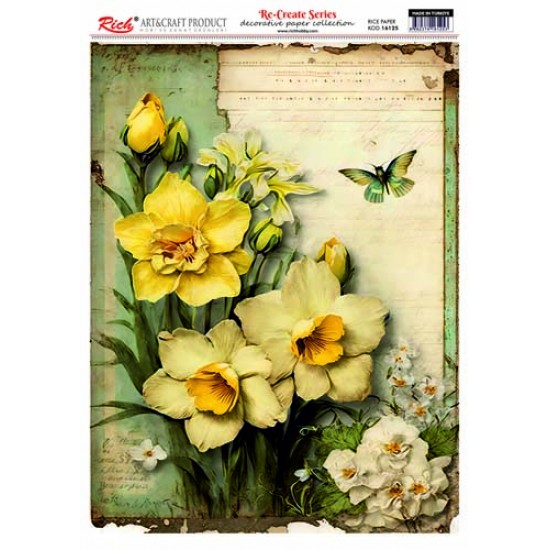 RE-CREATE SERIES PİRİNÇ DEKOPAJ KAĞIDI 