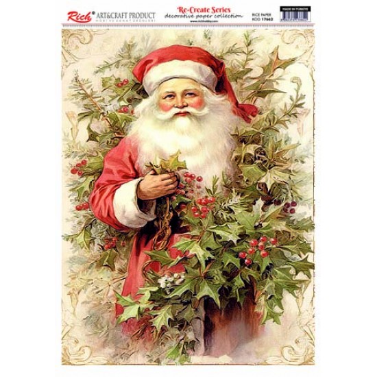 Re-Create Series Pirinç Dekopaj Kağıdı Yılbaşı 2023