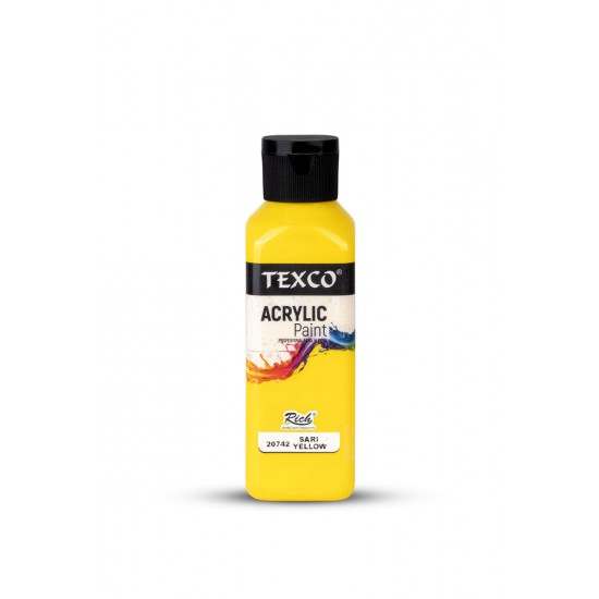 TEXCO  AKRİLİK BOYA - SARI 130 ml