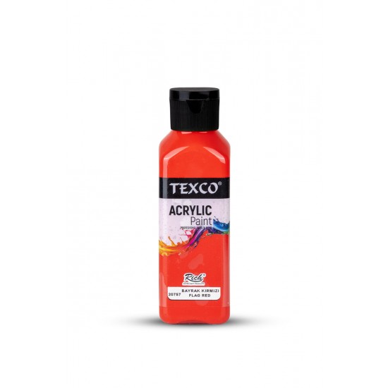 TEXCO  AKRİLİK BOYA - BAYRAK KIRMIZI 130 ml