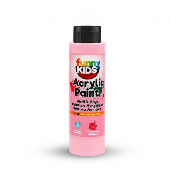 FUNNY KIDS AKRİLİK BOYA 500 CC 2740 AÇIK PEMBE