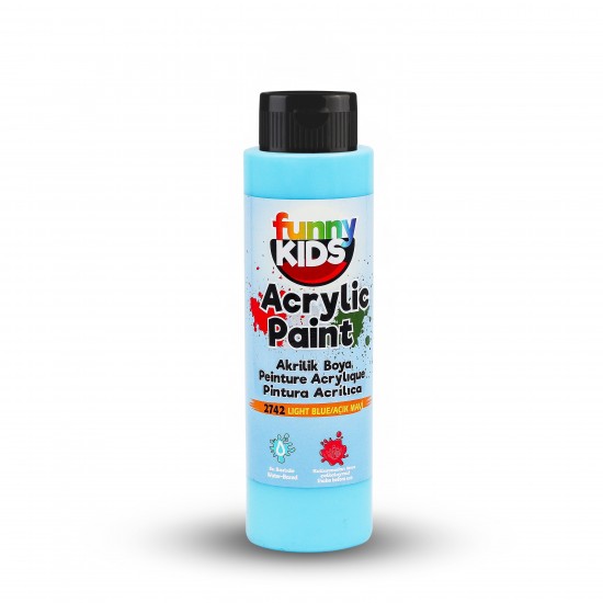 FUNNY KIDS AKRİLİK BOYA 500 CC 2742 AÇIK MAVİ