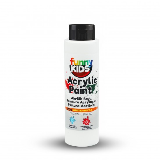 FUNNY KIDS AKRİLİK BOYA 500 CC 2700 BEYAZ
