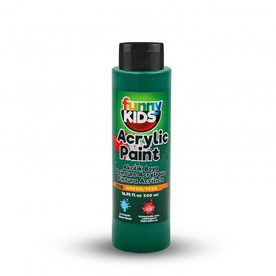 FUNNY KIDS AKRİLİK BOYA 500 CC 2710 YEŞİL