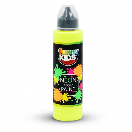 FUNNY KIDS AKRİLİK NEON BOYA 500 CC 4800 SARI 