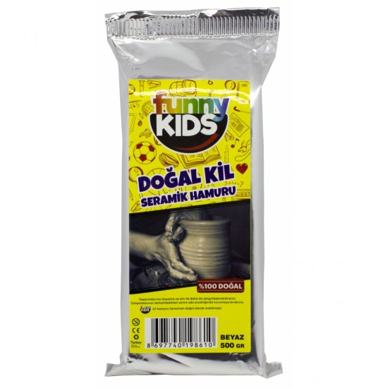 FUNNY KIDS BEYAZ KİL 500 GR