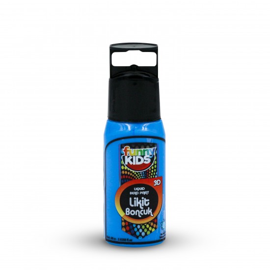 FUNNY KIDS BOYUTLU BONCUK LİKİT 60 CC  MAVİ 2506