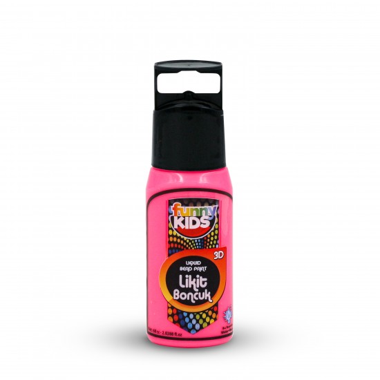 FUNNY KIDS BOYUTLU BONCUK LİKİT 60 CC NEON PEMBE 2526