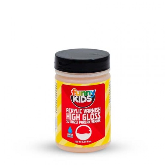 FUNNY KIDS HIGH GLOSS SUBAZLI PARLAK VERNİK 100 CC