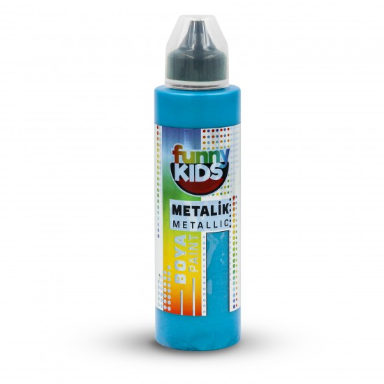 FUNNY KIDS METALİK BOYA 500 CC 2324 TURKUAZ