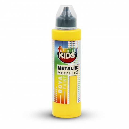 FUNNY KIDS METALİK BOYA 500 CC 2334 SARI