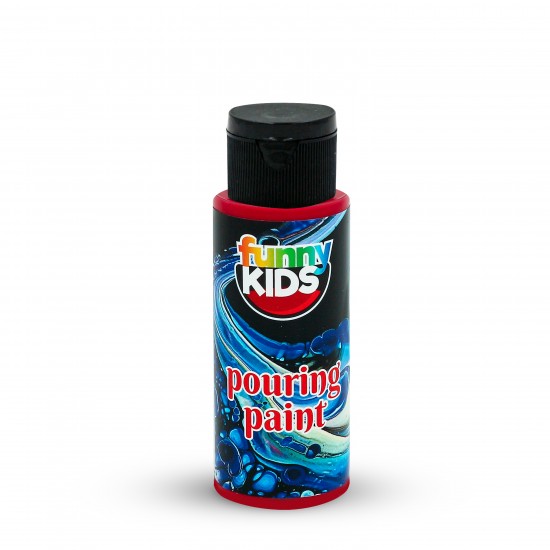 FUNNY KIDS POURING AKRİLİK BOYA 70 CC KIRMIZI