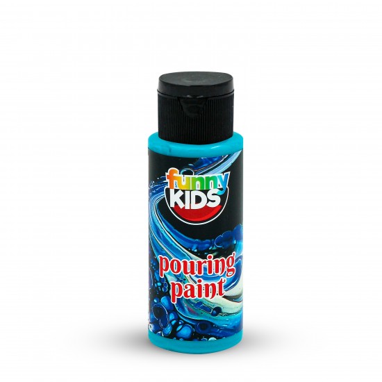 FUNNY KIDS POURING AKRİLİK BOYA 70 CC TURKUAZ