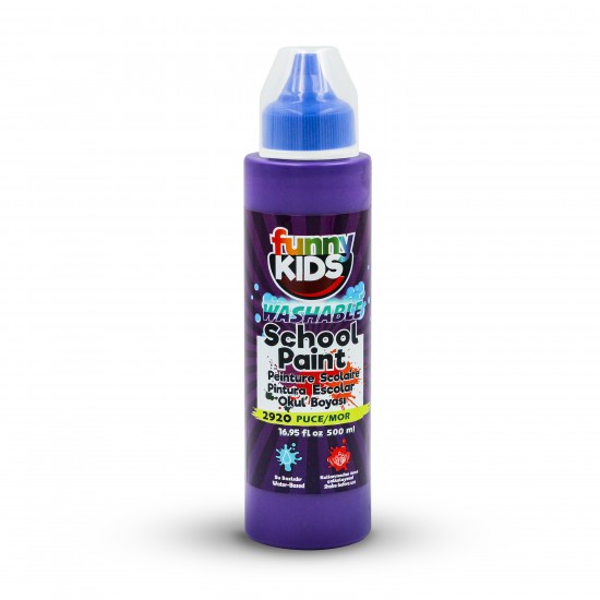 FUNNY KIDS WASHABLE SCHOOL PAİNT 500 CC 2920 MOR