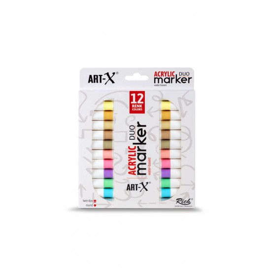 ART -X ACRYLIC  MARKER  PALE SERİSİ