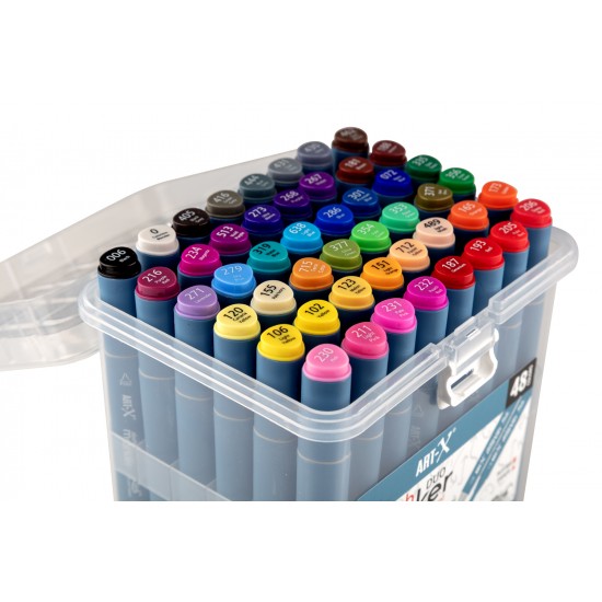 ART-X SKETCH MARKER ÇİFT TARAFLI KALEM SETİ 48'LI