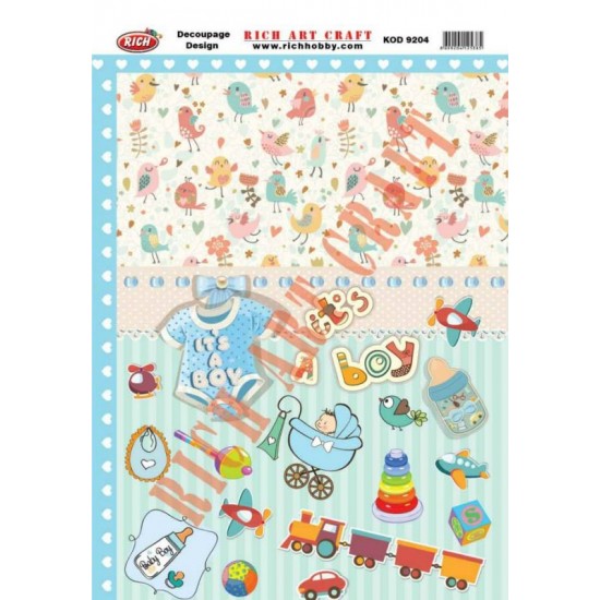 RİCH DEKOPAJ KAĞIDI KOD:9204