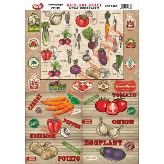 RİCH DEKOPAJ KAĞIDI KOD:9206