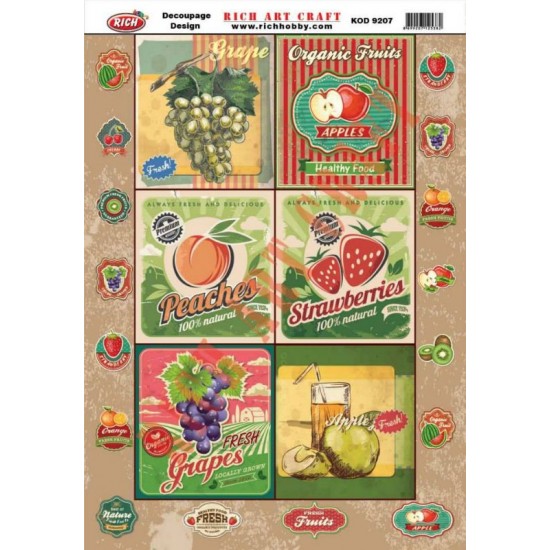 RİCH DEKOPAJ KAĞIDI KOD:9207