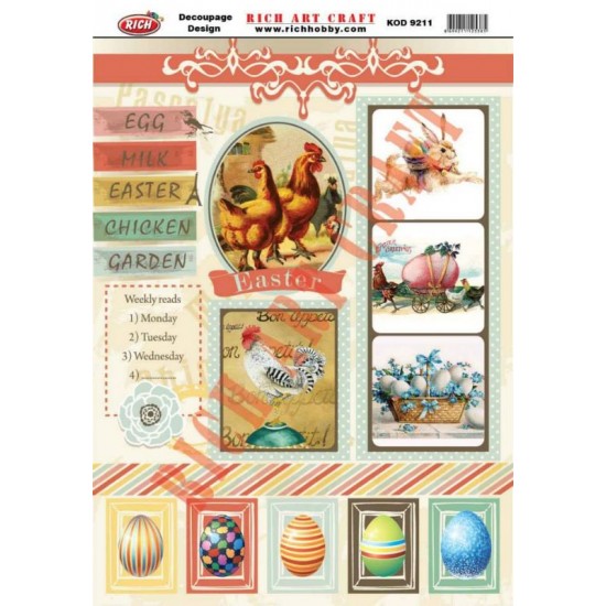 RİCH DEKOPAJ KAĞIDI KOD:9211