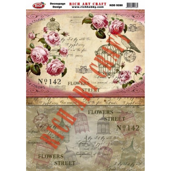 RİCH DEKOPAJ KAĞIDI KOD:9280