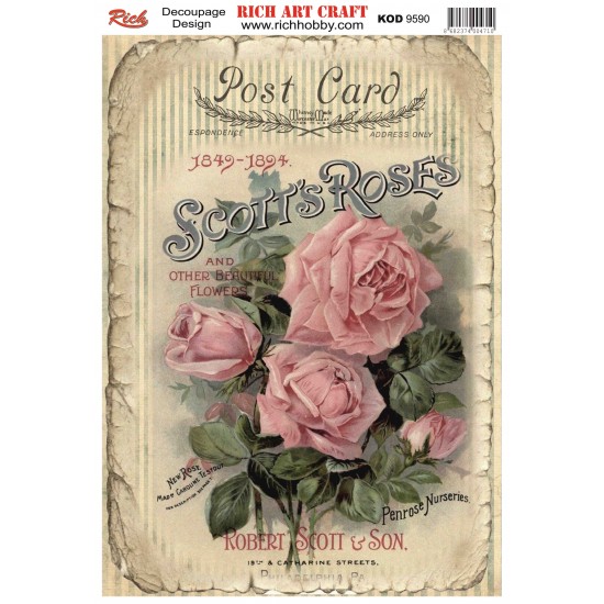 RİCH DEKOPAJ KAĞIDI KOD:9590