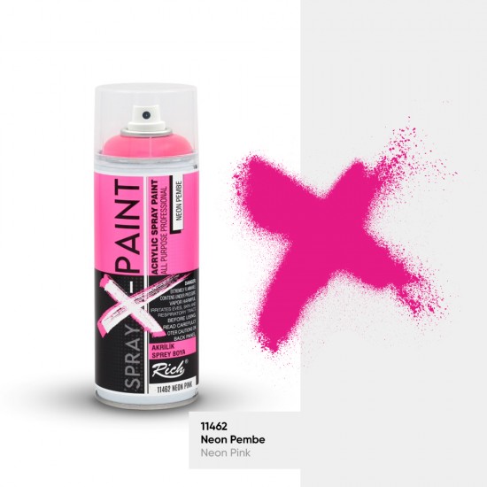 SPRAY X PAINT 400 ML NEON PEMBE