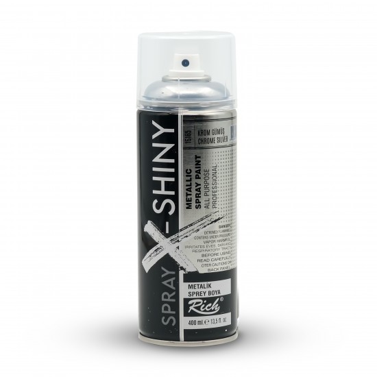 SPRAY X SHINY 400 ML KROM GÜMÜŞ