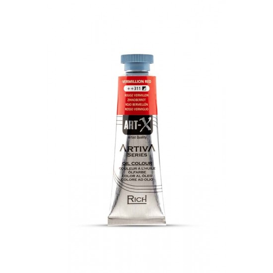ART-X ARTIVA SERIES OIL COLOR 311 VERMİLLİON RED  37 ML