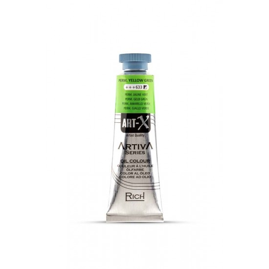 ART-X ARTIVA SERIES OIL COLOR 633 PERM.YELLOW GREEN  37 ML 