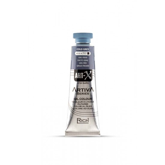 ART-X ARTIVA SERIES OIL COLOR 717 COLD GREY  37 ML