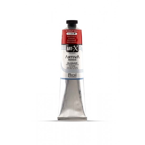ART-X ARTIVA SERIES OIL COLOR 334 SCARLET RED 200 ML