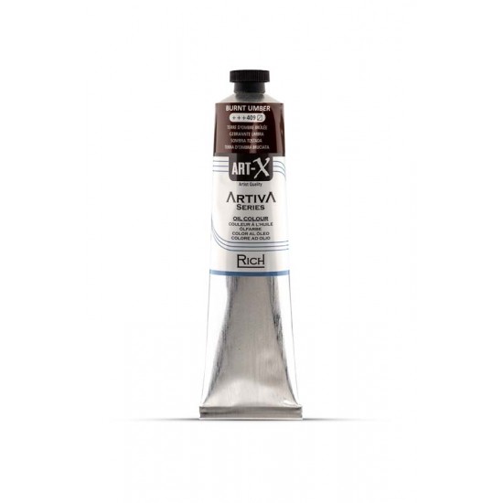 ART-X ARTIVA SERIES OIL COLOR 409 BURNT UMBER 200 ML