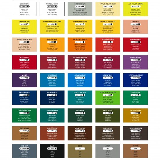 ART-X ARTIVA SERIES OIL COLOR 334 SCARLET RED  37 ML